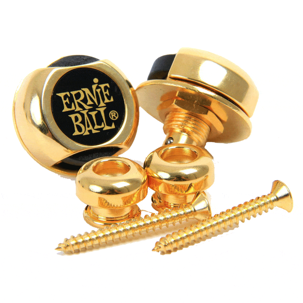 Ernie Ball Super Locks Strap Lock Set - Gold - Image 2