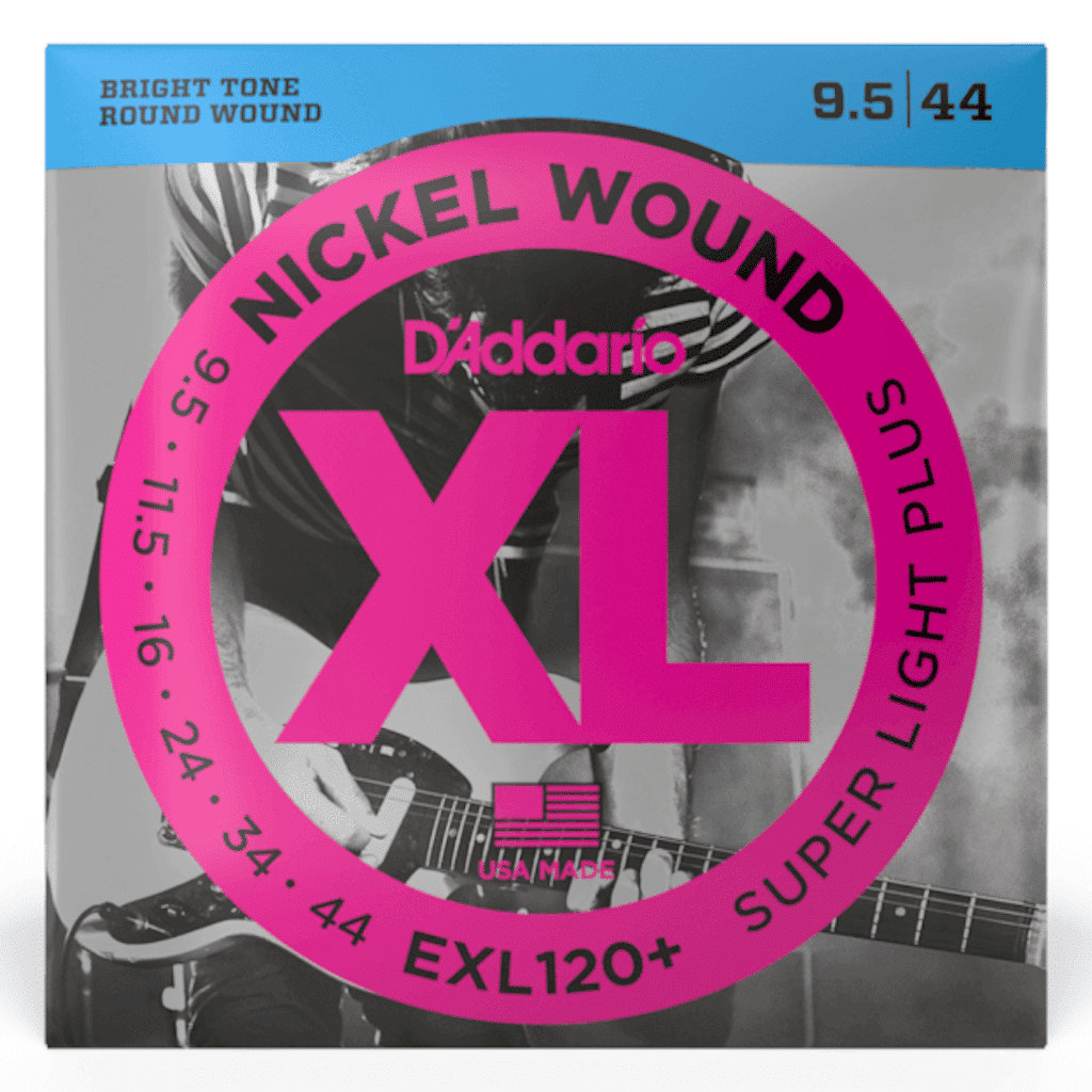 D'Addario EXL120+ Nickel Wound Electric Guitar Strings - (9.5-44)
