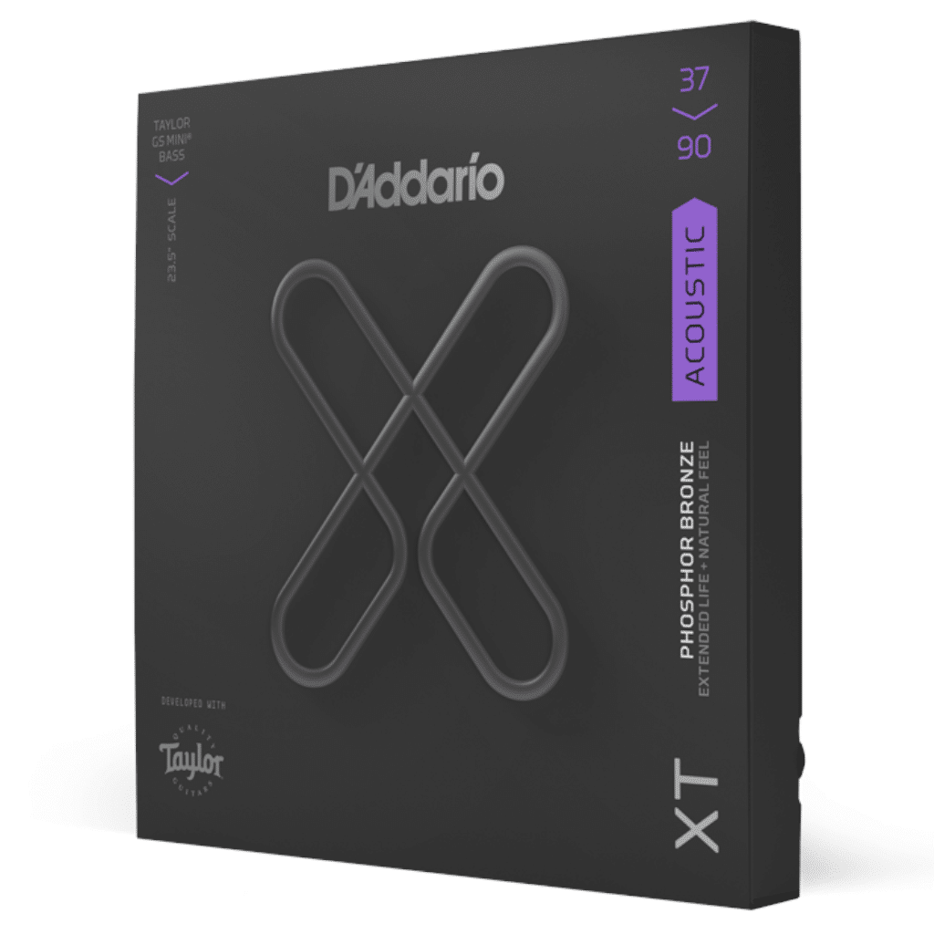 D'addario Custom Light Taylor GS Mini Coated Acoustic Bass Strings - (37-90) - Image 2