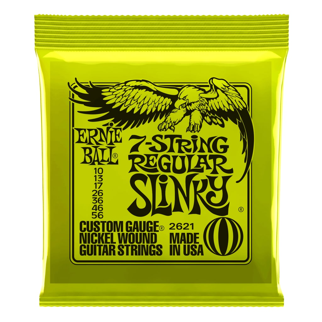 Ernie Ball 7-String Regular Slinky Electric Guitar Strings (10-56)
