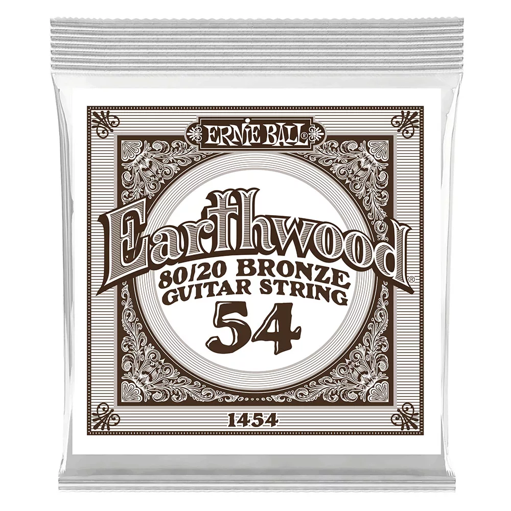 Ernie Ball .054 Earthwood 80/20 Bronze Acoustic Guitar String - Single
