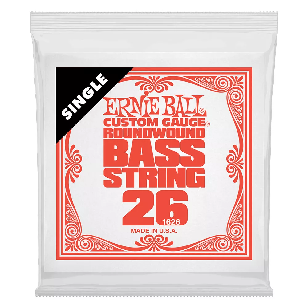 Ernie Ball .026 Nickel Wound Electric Bass String - Single
