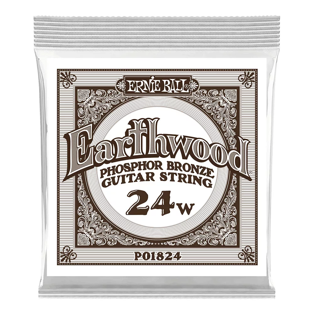 Ernie Ball .024 Earthwood Phosphor Bronze Acoustic Guitar String