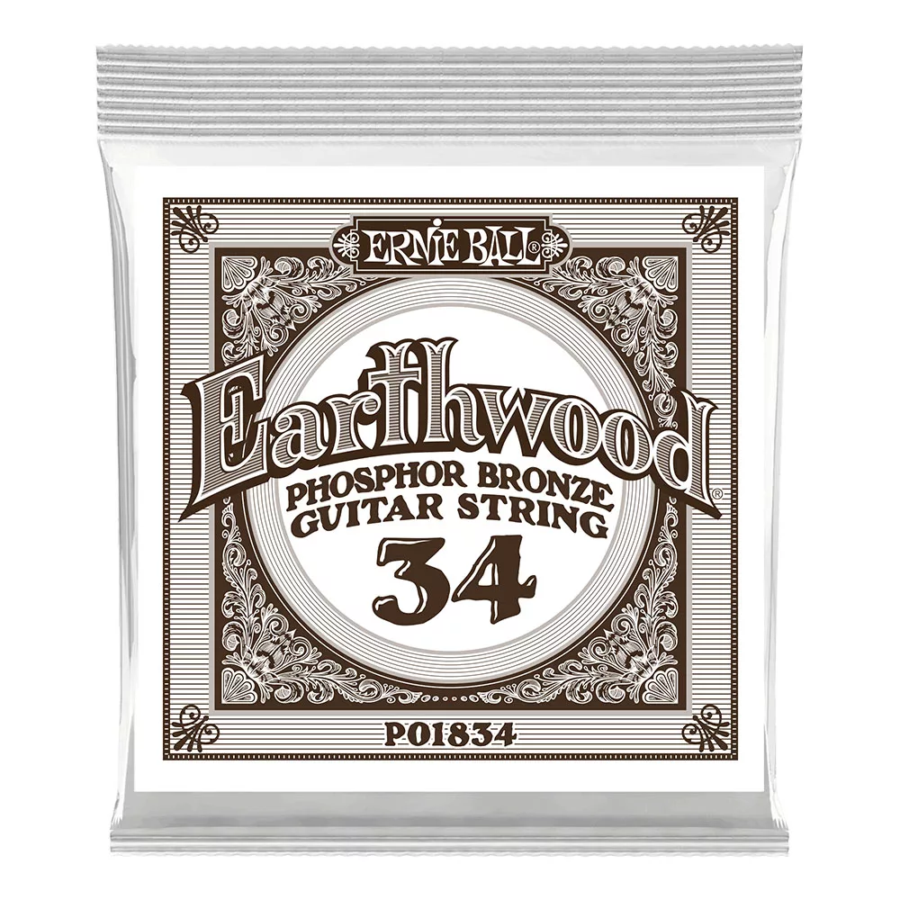 Ernie Ball .034 Earthwood Phosphor Bronze Acoustic Guitar String
