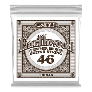 Ernie Ball .046 Earthwood Phosphor Bronze Acoustic Guitar String