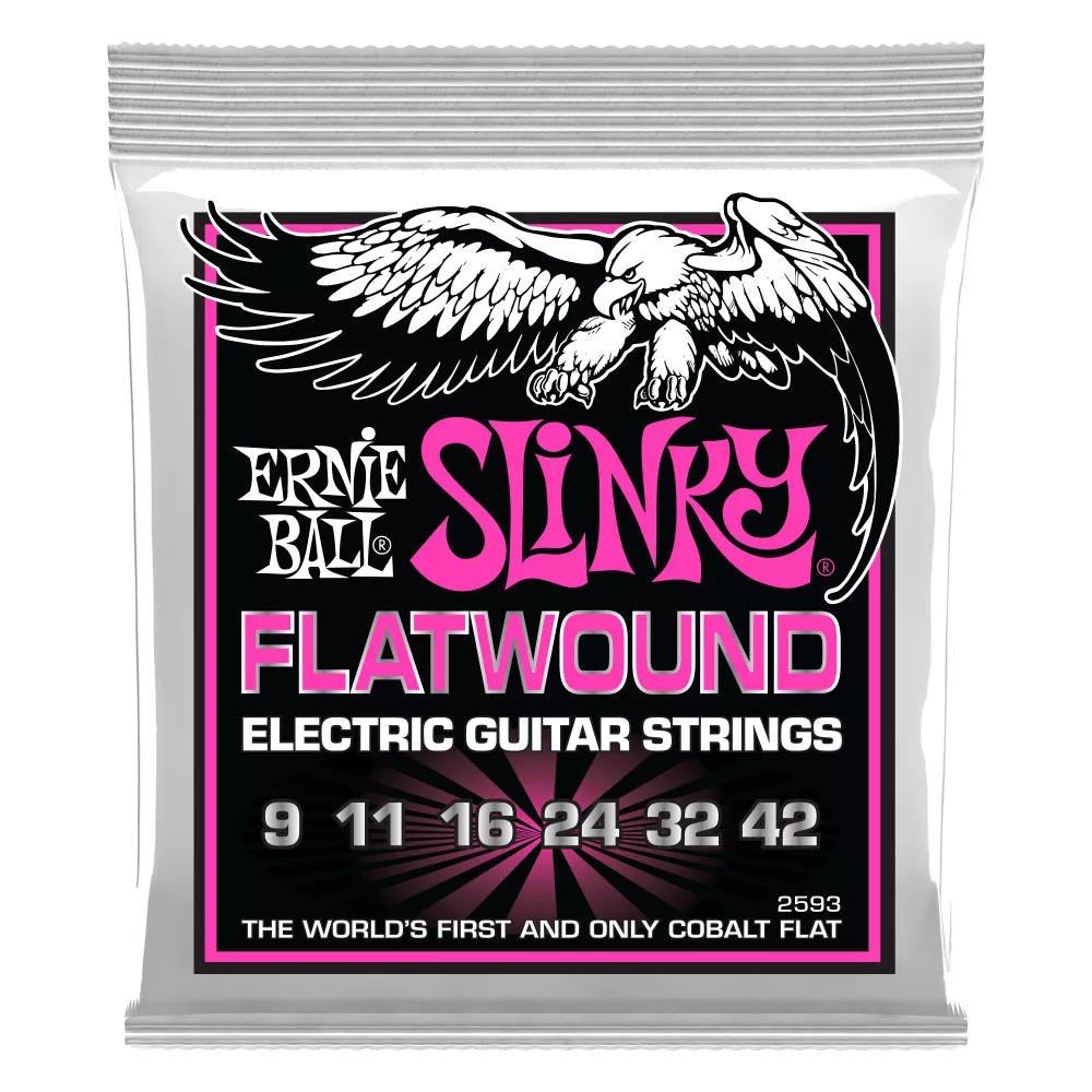 Ernie Ball Super Slinky Flatwound Electric Guitar Strings - 09-42 gauge