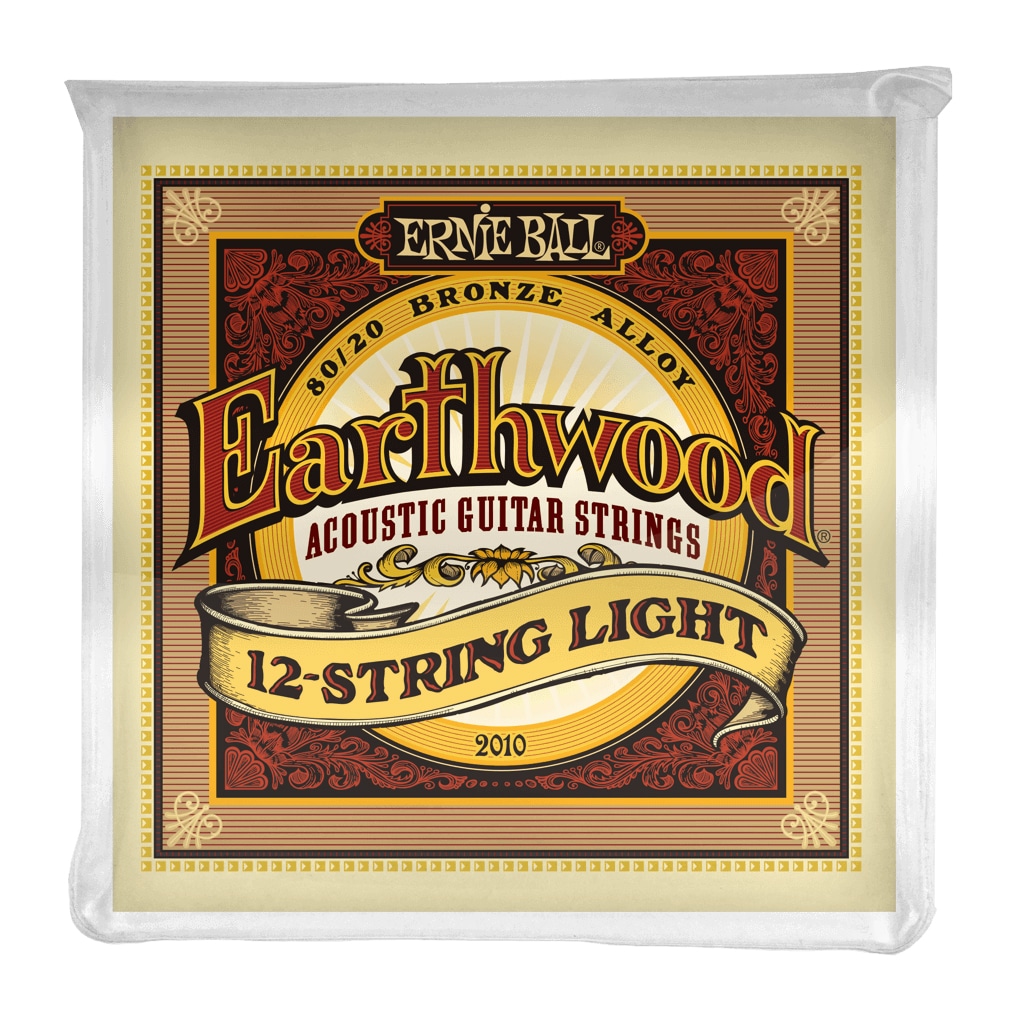 Ernie Ball Earthwood 80/20 Bronze 12-String Acoustic Guitar Strings - Light