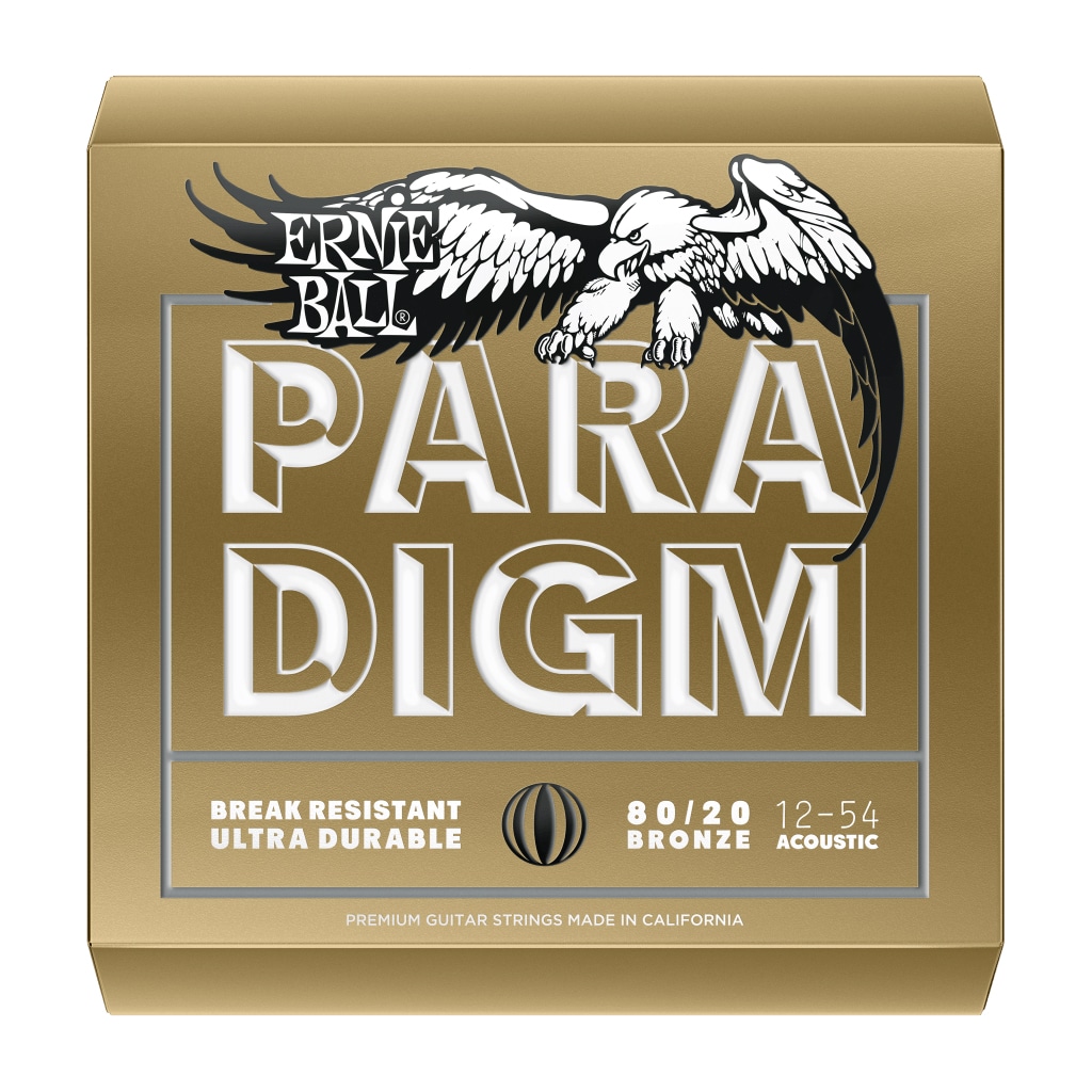 Ernie Ball Paradigm 80/20 Bronze Acoustic Guitar Strings (12-54)
