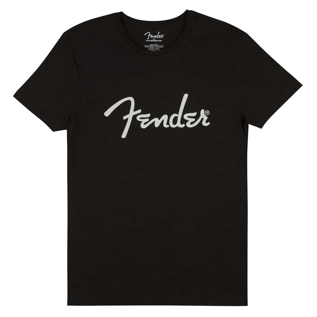 Fender Spaghetti Logo T-shirt Black in Large