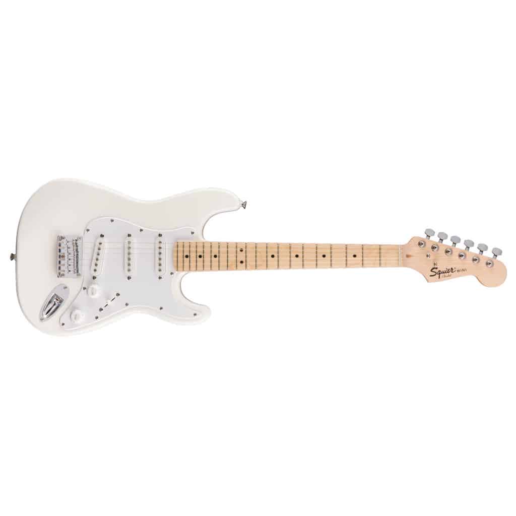 Squier by Fender Mini Stratocaster® Electric Guitar - Olympic White - Image 5