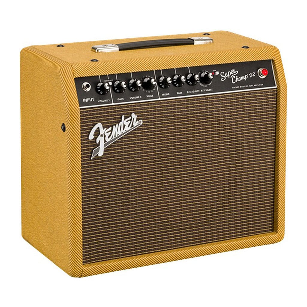 Fender Super-Champ X2 Limited Edition 15 watt 10 Inch Valve Electric Guitar Amplifier Combo (Tweed)