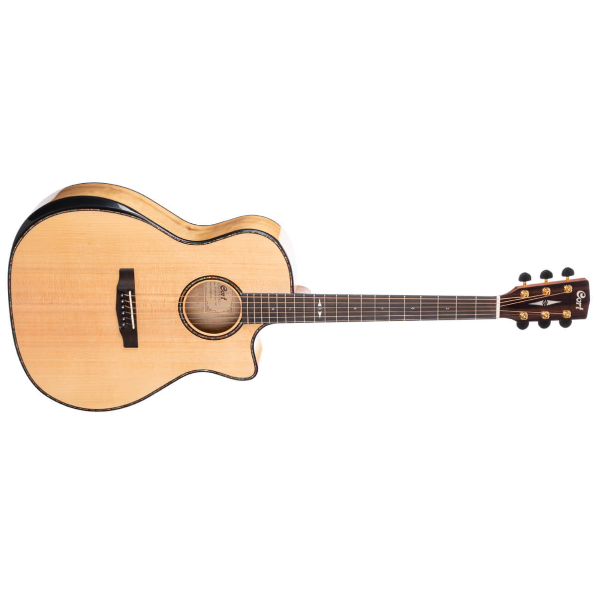 Cort GA-MY Bevel Grand Regal Acoustic Guitar - Natural - Image 2