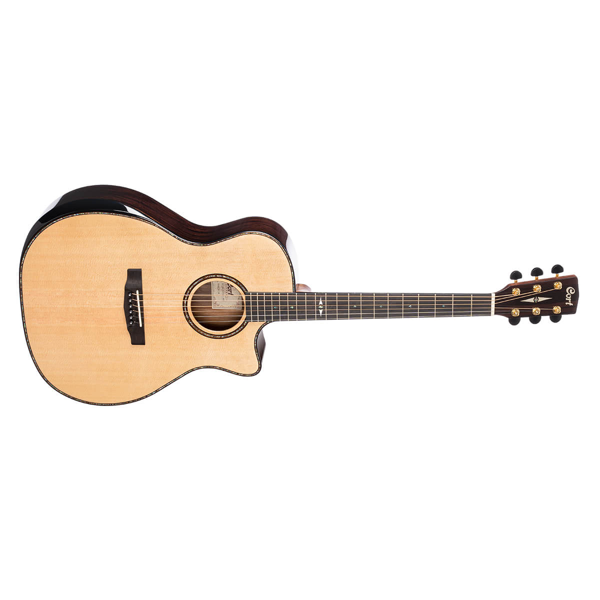 Cort Bevel Grand Regal Acoustic Guitar - Natural Gloss - Image 3