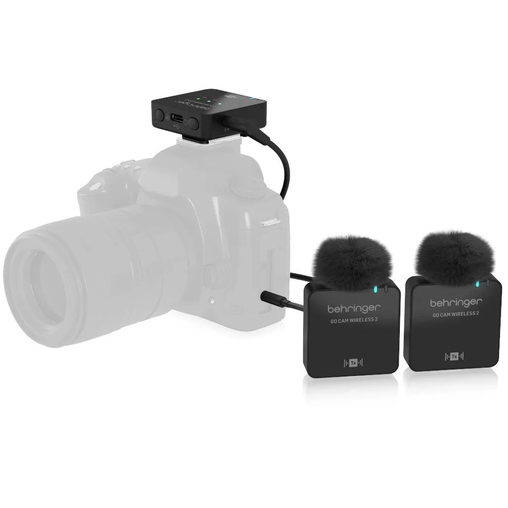 Behringer GO CAM Wireless 2 - Digital Wireless Dual Clip-On Microphone System - Image 4