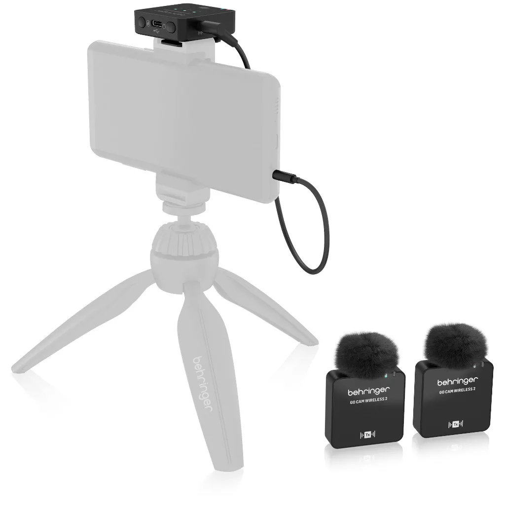 Behringer GO CAM Wireless 2 - Digital Wireless Dual Clip-On Microphone System - Image 5