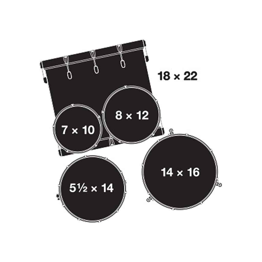 Gretsch RN2-E825 Renown Series 5pc Maple Acoustic Drum - Vintage Pearl (Excludes Hardware) - Image 3