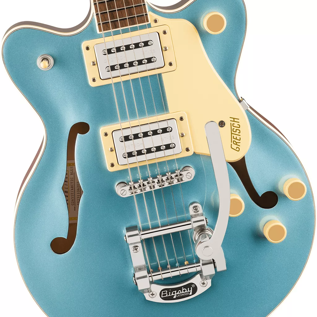 Gretsch G2655T Streamliner™ Center Block Jr. Double-Cut Electric Guitar with Bigsby® - Arctic Blue - Image 4