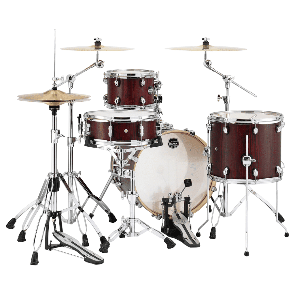 Mapex Mars Series 4-Piece BeBop Shell Pack (Excludes Hardware and Cymbals) - Bloodwood - Image 2