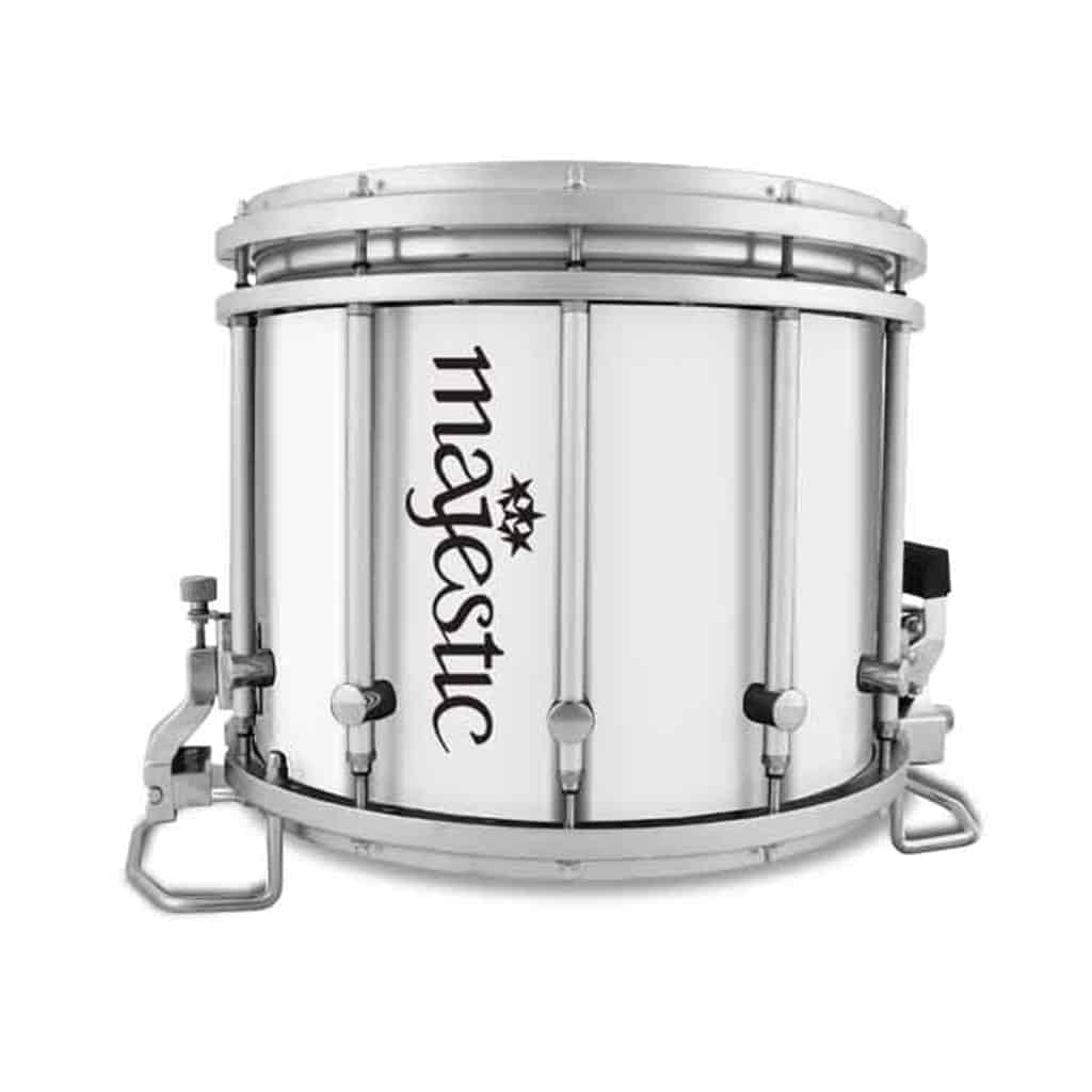 Majestic Extreme High Tension Marching Snare without Carrier - 14" x 12" - White
