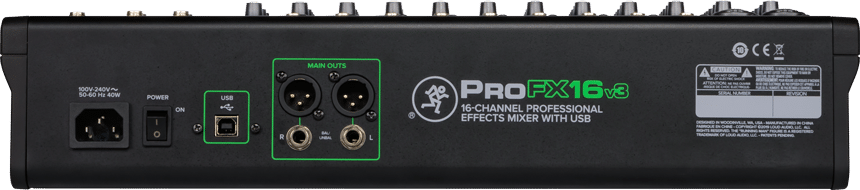 Mackie ProFX16 V3 16-Channel Compact Mixer with FX - Image 3