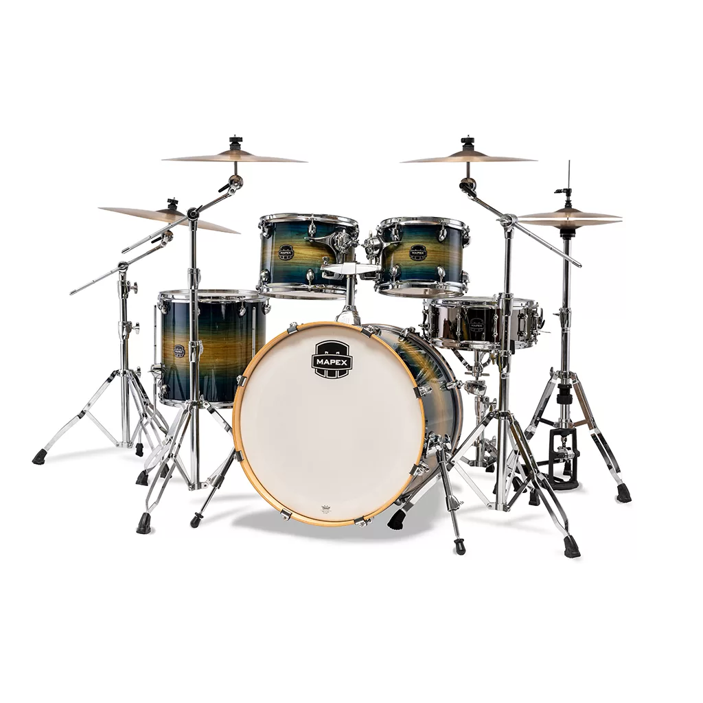 Mapex Armory Rock Drum Kit - Rainforest Burst (excludes hardware & cymbals) - Image 2