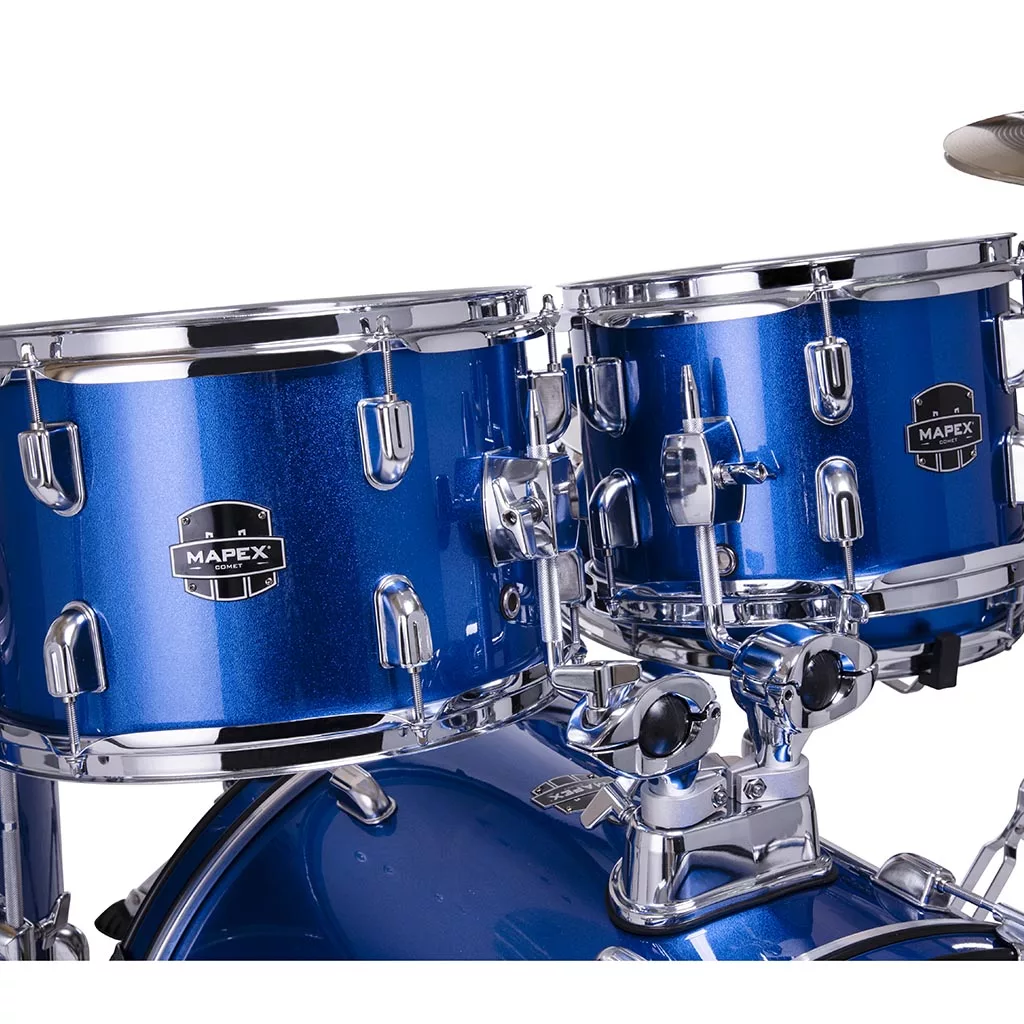 Mapex COMET Rock Drum Kit - Indigo Blue (with 3 Cymbals & 5-Piece Hardware) - Image 12
