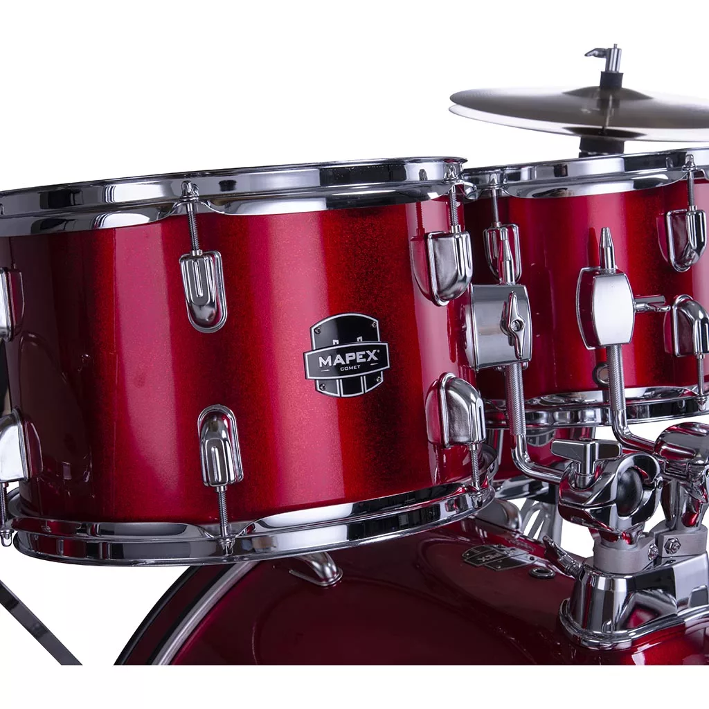 Mapex COMET Rock Drum Kit - Infra Red (with 3 Cymbals & 5-Piece Hardware) - Image 10