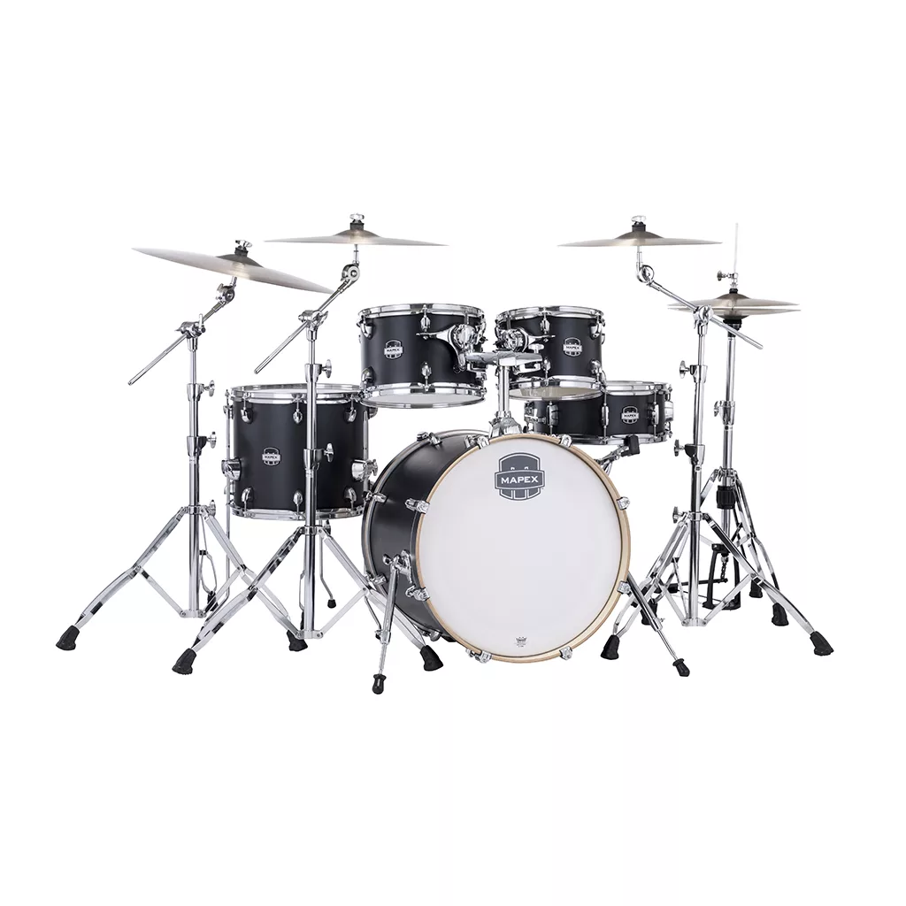 Mapex Mars Maple 4-Piece Fusion Shell Pack Drum Kit - Matte Black