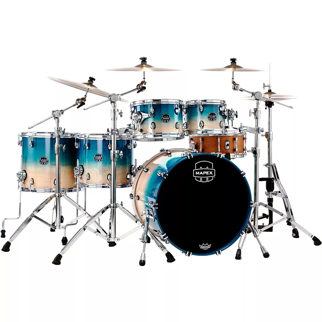 Mapex Saturn 5-Piece Drum Kit - Aqua Fade (excludes hardware & cymbals)
