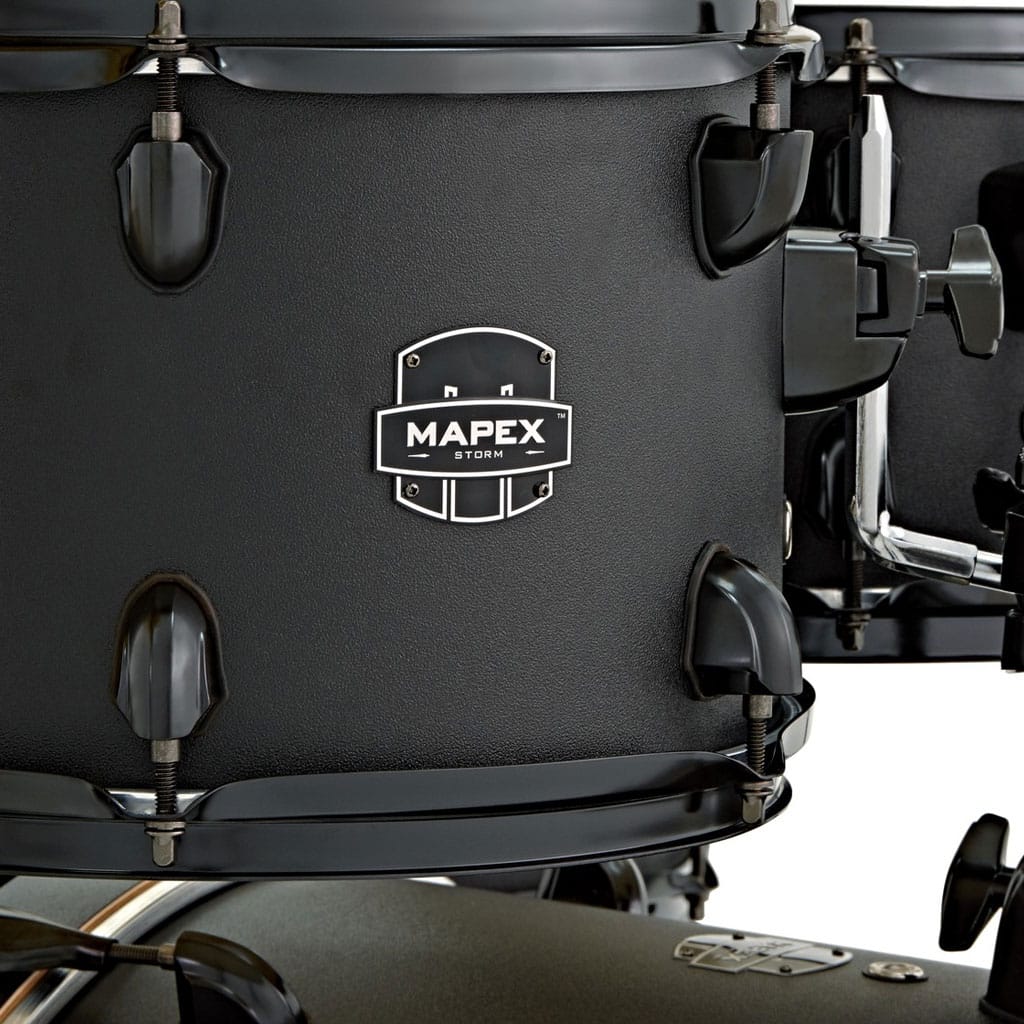 Mapex Storm ST5255B Drum Kit Deep Black Finish - Image 2