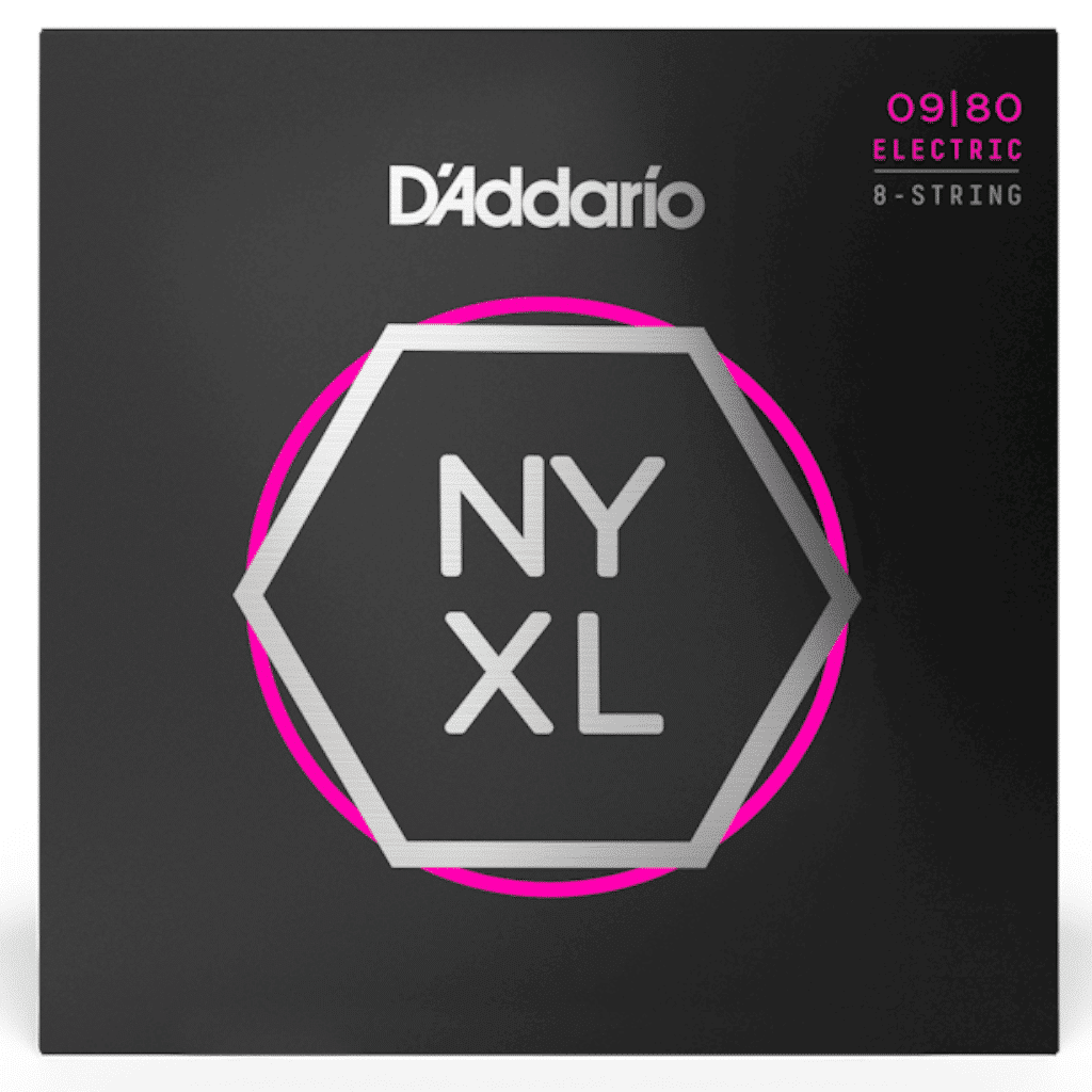 D'addario NYXL Super Light 8-String Electric Guitar Strings - (9-80)