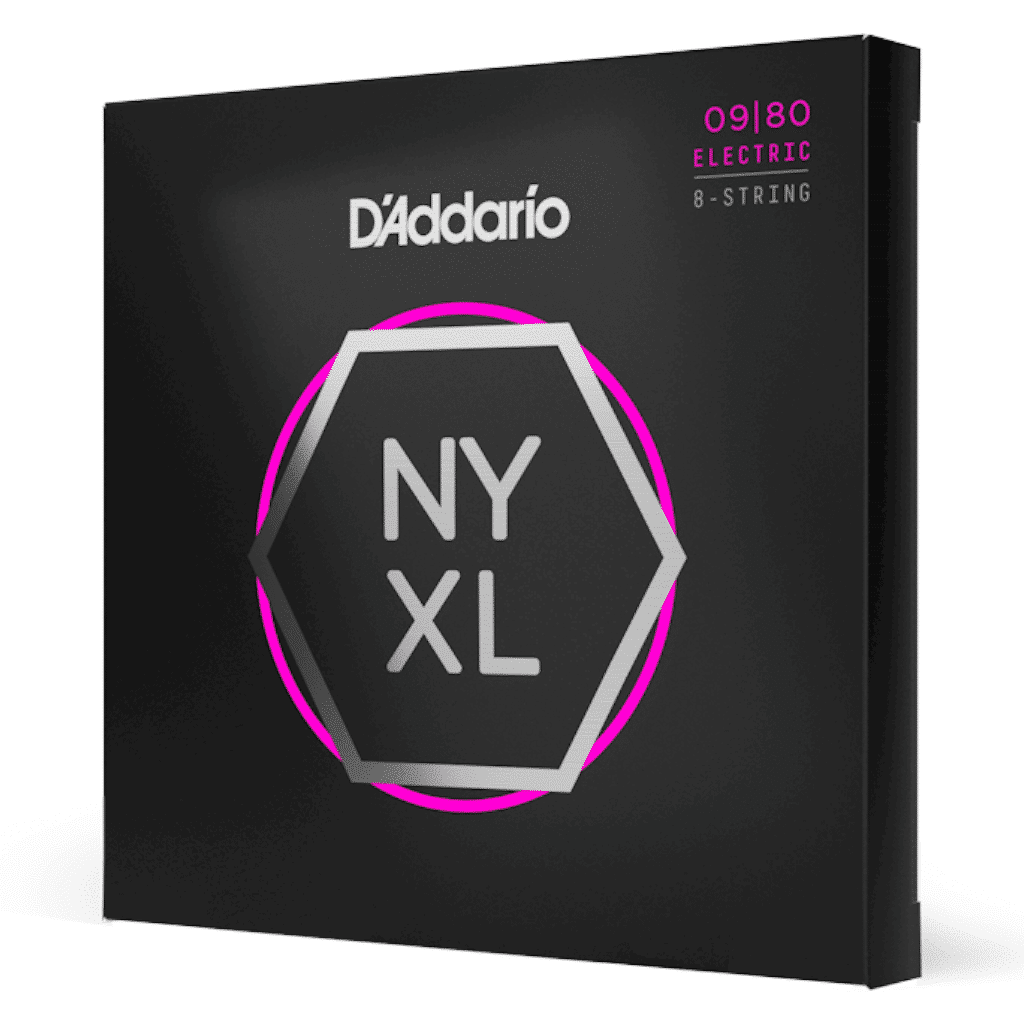 D'addario NYXL Super Light 8-String Electric Guitar Strings - (9-80) - Image 2