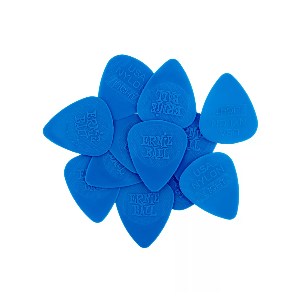 Ernie Ball Nylon Guitar Picks - Thin 0.53mm Blue