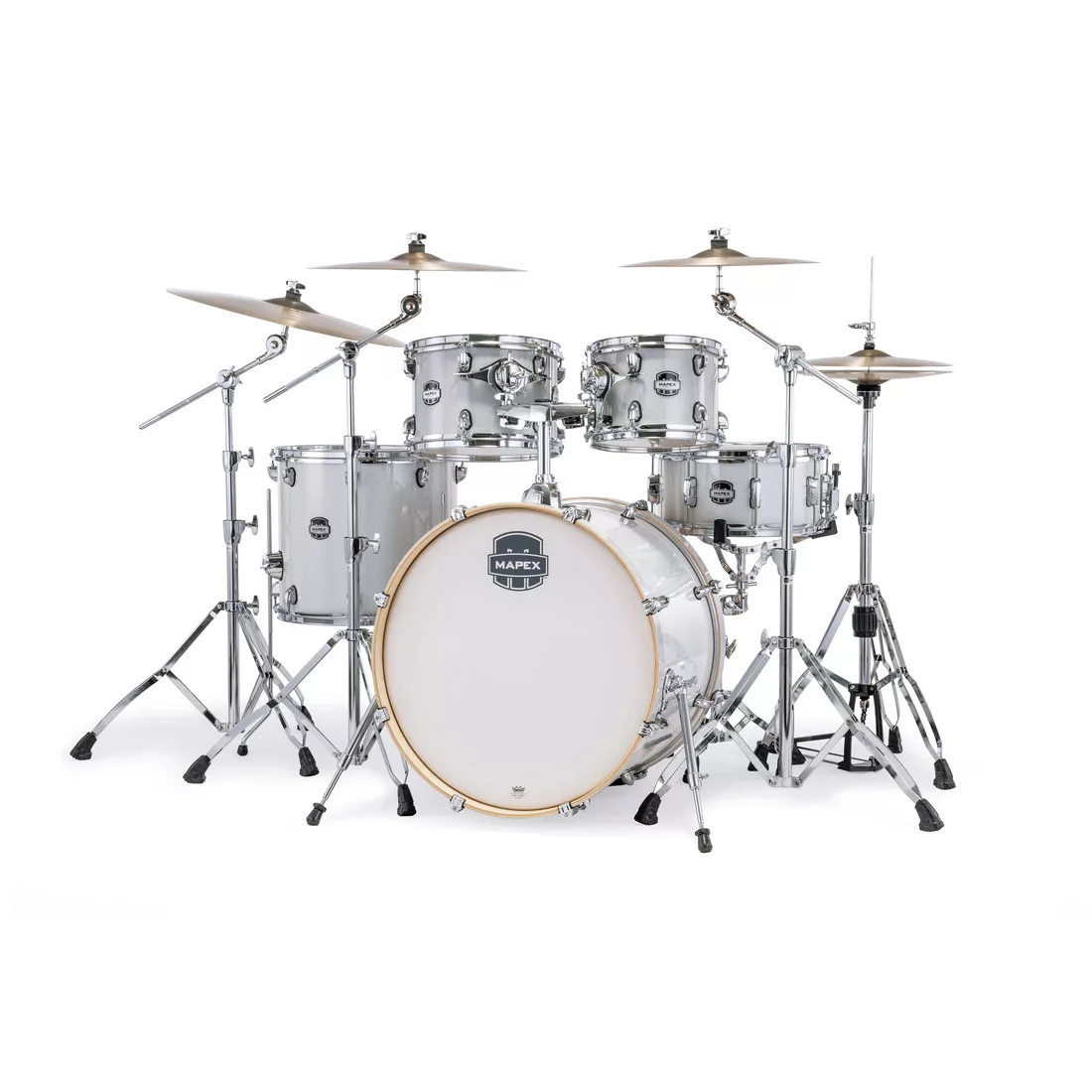 Mapex Mars Birch 5-Piece Rock Shell Pack Drum Kit (Excludes Hardware and Cymbals) - Diamond Sparkle - Image 2