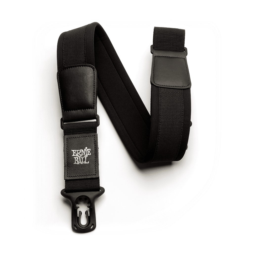 Ernie Ball Regular 2'' Neoprene Polylock Comfort Guitar Strap - Black