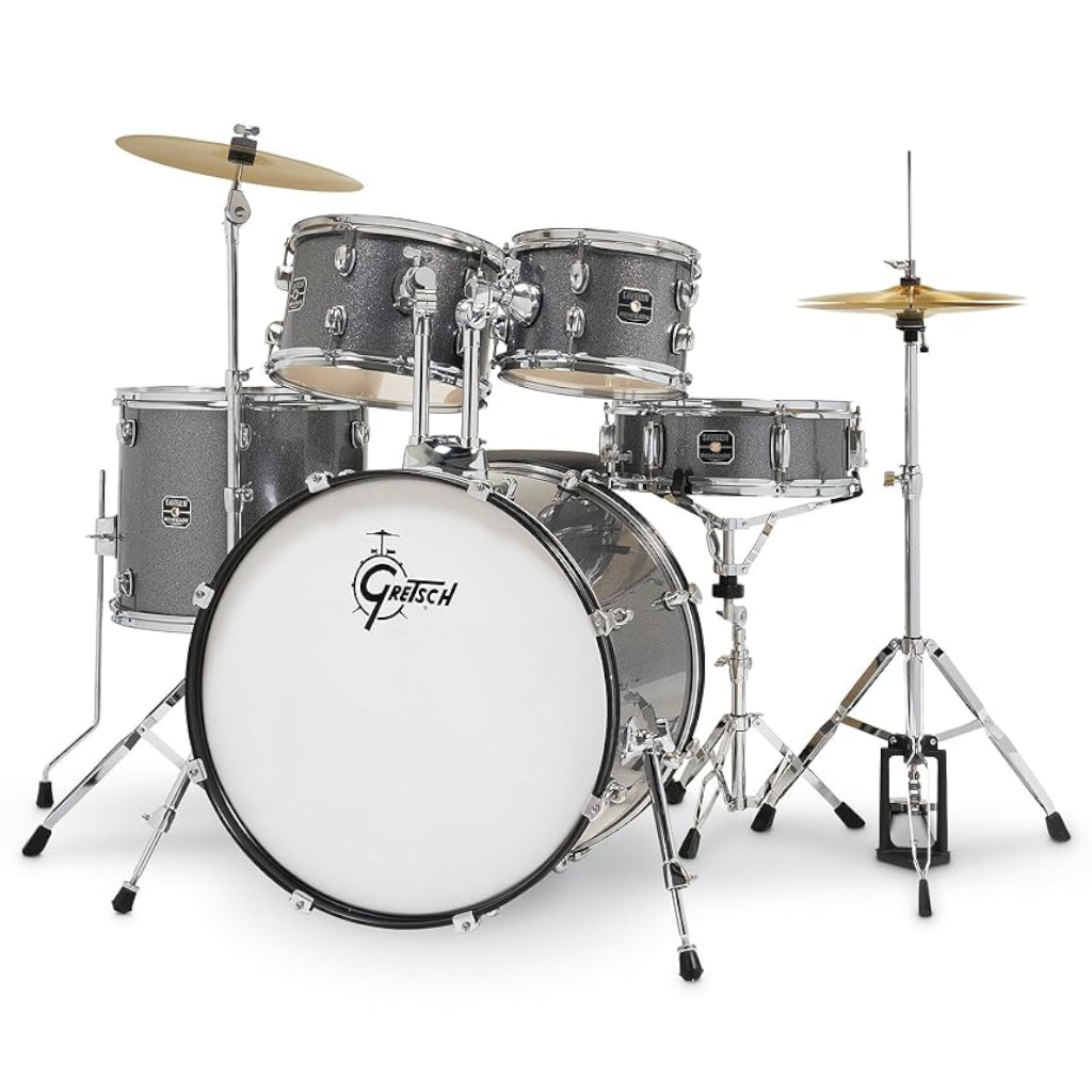 Gretsch RG-E625 Renegade – 5 Piece Shell Pack with Hardware and Cymbals - Grey Sparkle