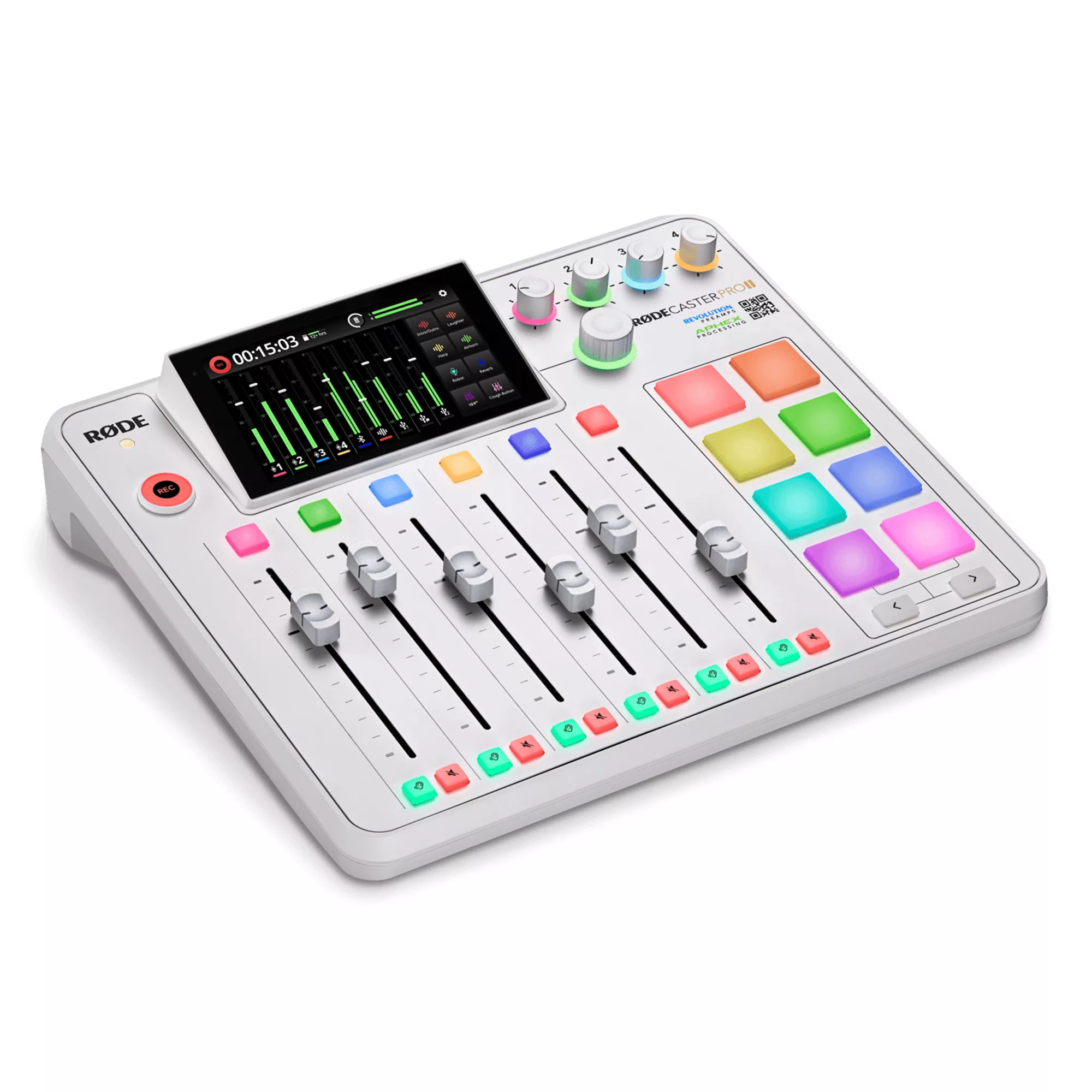 RØDE Rodecaster Pro II Integrated Audio Production Studio - White - Image 2