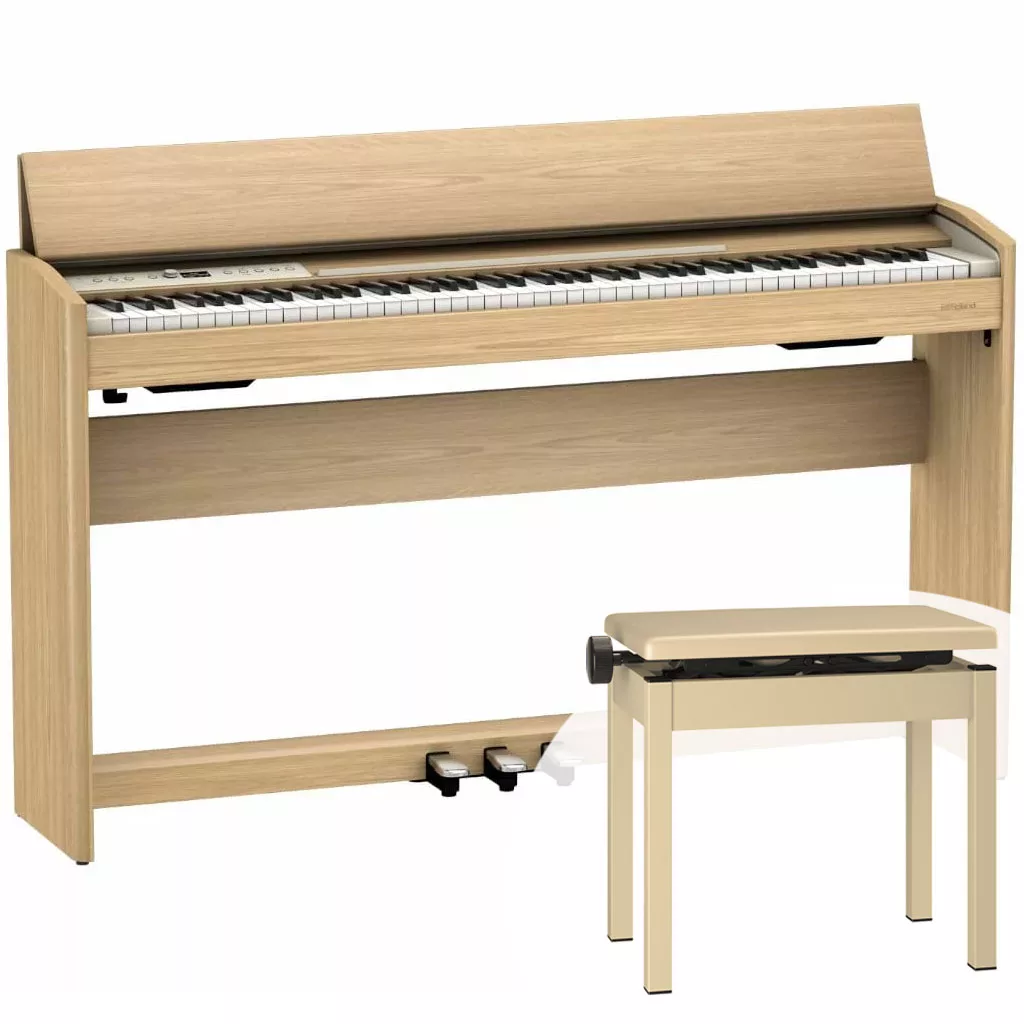 Roland F701 Digital Piano - Light Oak - Image 5