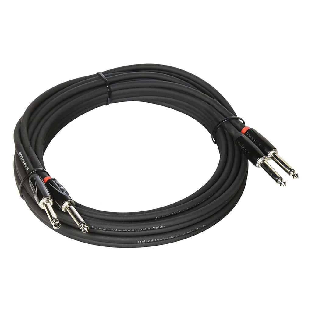 Roland RCC-10-2814 - 3m Black Series Interconnect Cables - Dual 1/4" - 1/4" - Image 2