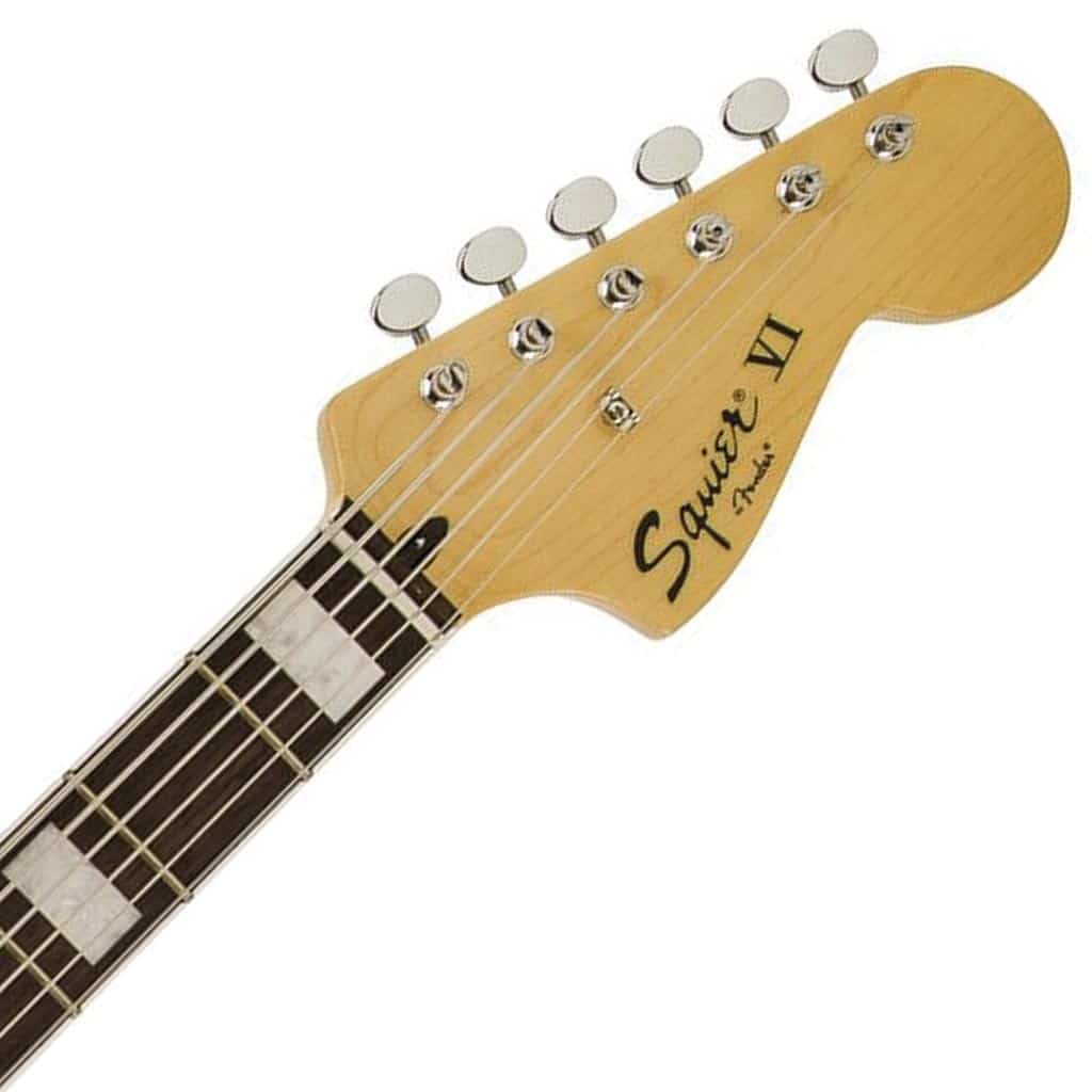 Squier by Fender Vintage Modified Bass 6-String Black (Baritone) - Image 3
