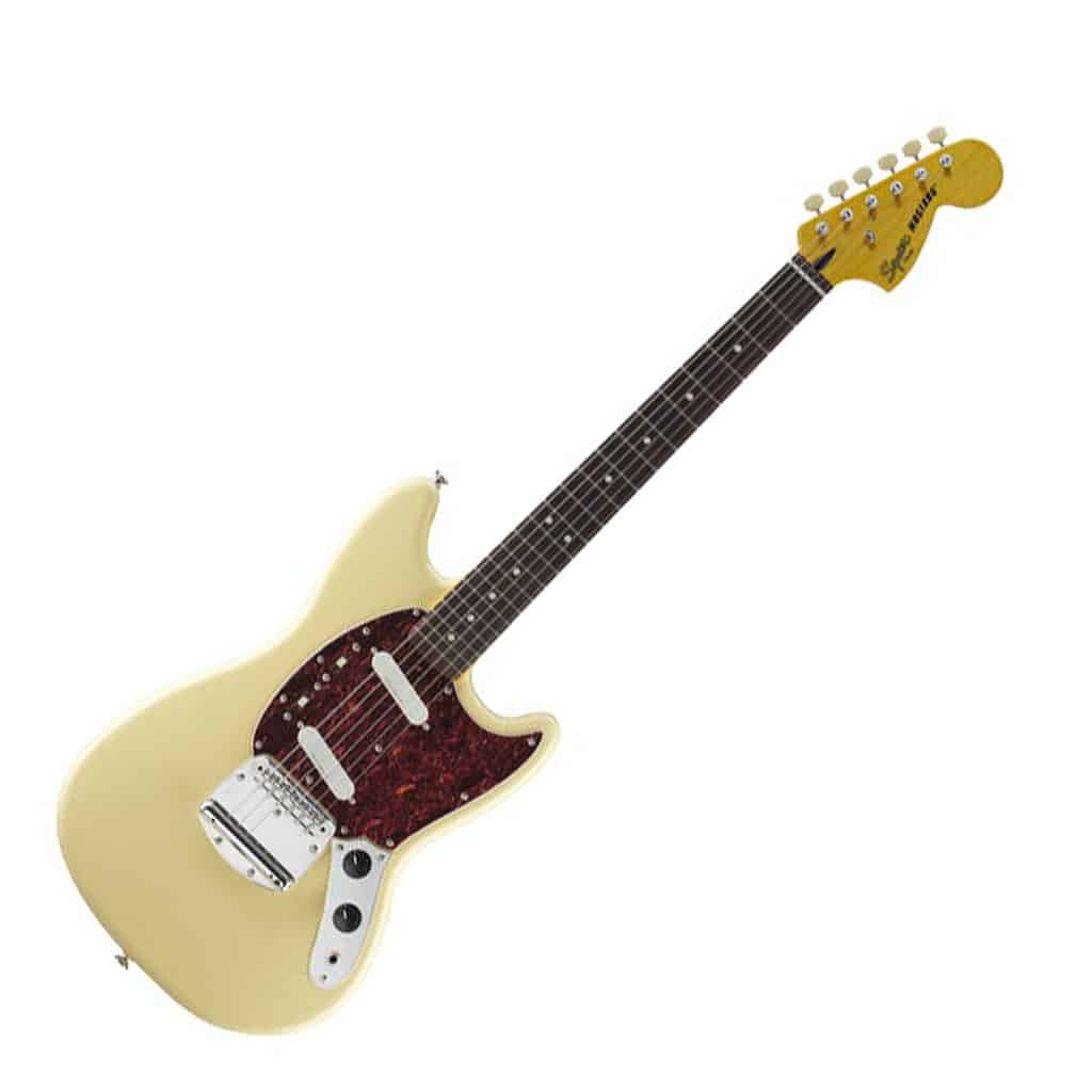 Squier by Fender Vintage Modified Mustang® Electric Guitar - Vintage White - Image 4