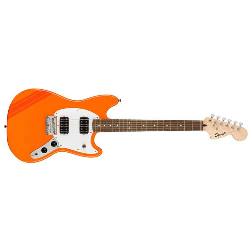 Squier by Fender Limited Edition Bullet Mustang® HH Electric Guitar - Competition Orange - Image 2