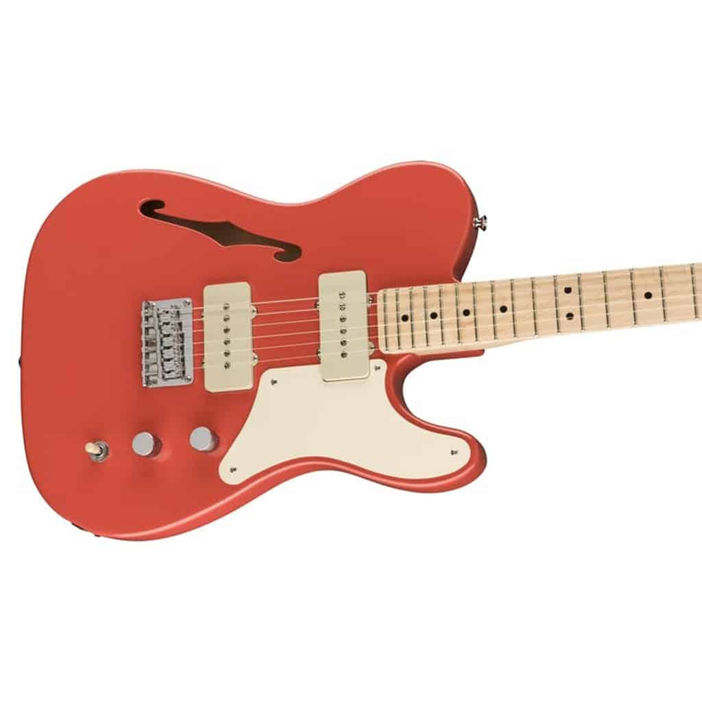 Squier by Fender Paranormal Cabronita Telecaster Thinline in Fiesta Red - Image 4