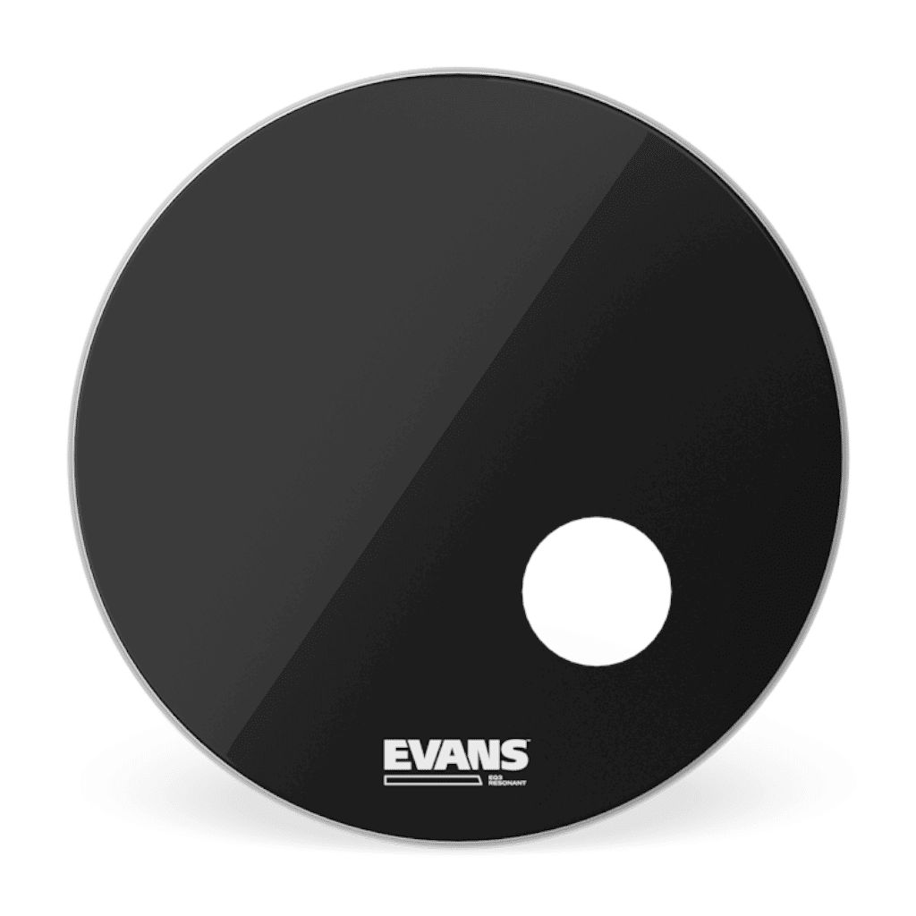 Evans EQ3 RESO BLACK 20" Smooth Black Bass Drumhead