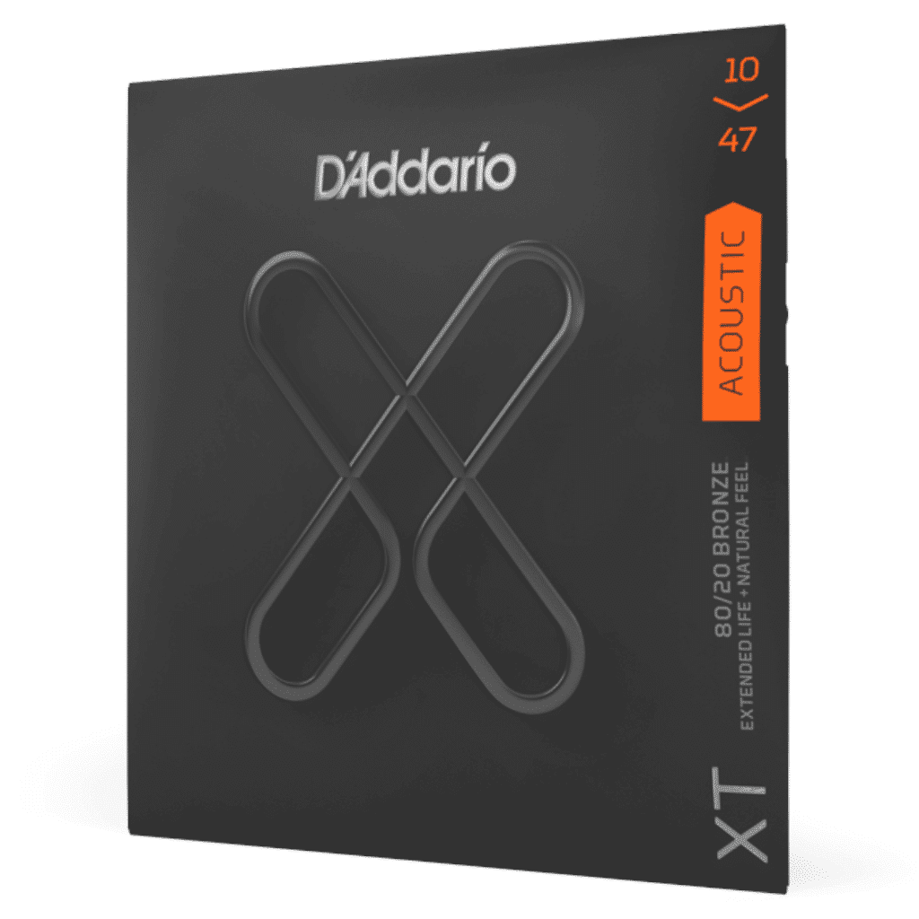 D'Addario XT 80/20 Bronze Coated Acoustic Guitar Strings - (10-47) - Image 2