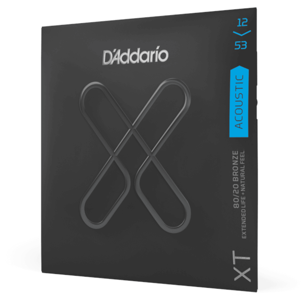 D'Addario XT 80/20 Bronze Coated Acoustic Guitar Strings - (12-53) - Image 2
