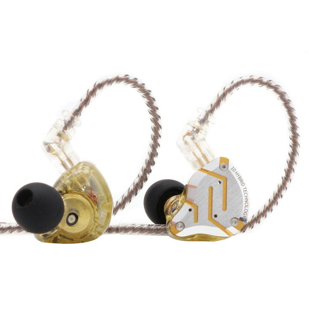 KZ ZS10 Pro In-Ear Earphones - Gold - Image 2