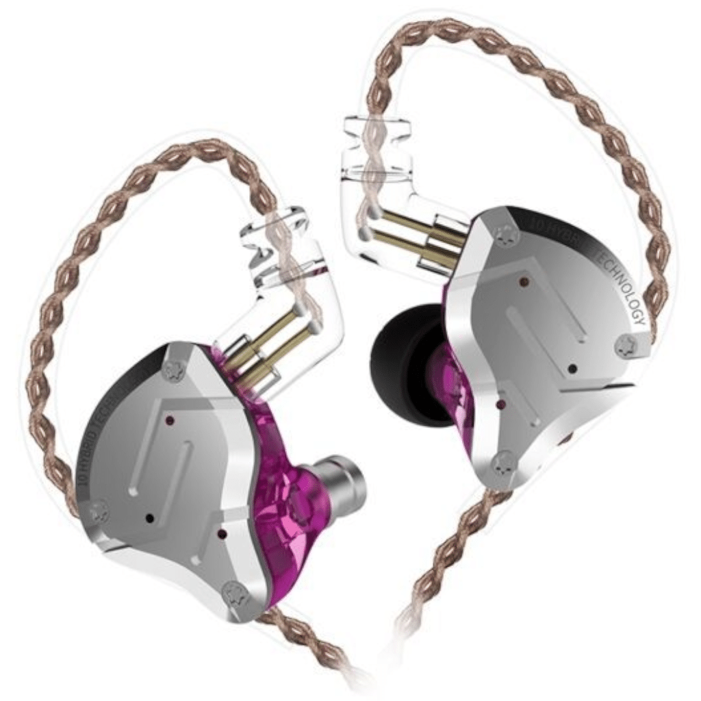 KZ ZS10 Pro In-Ear Earphones - Purple