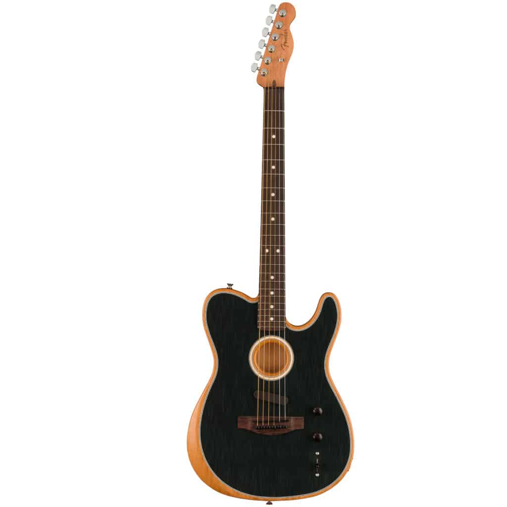 Fender Acoustasonic Player Telecaster - Acoustic/Electric Guitar - Brushed Black - Image 2
