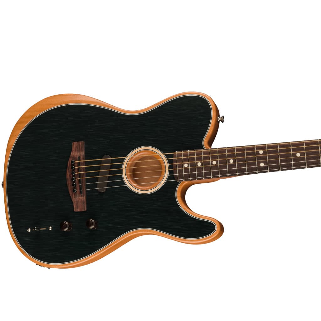 Fender Acoustasonic Player Telecaster - Acoustic/Electric Guitar - Brushed Black - Image 4